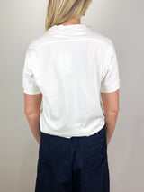 Jaylin Tee Collegiate in Cream