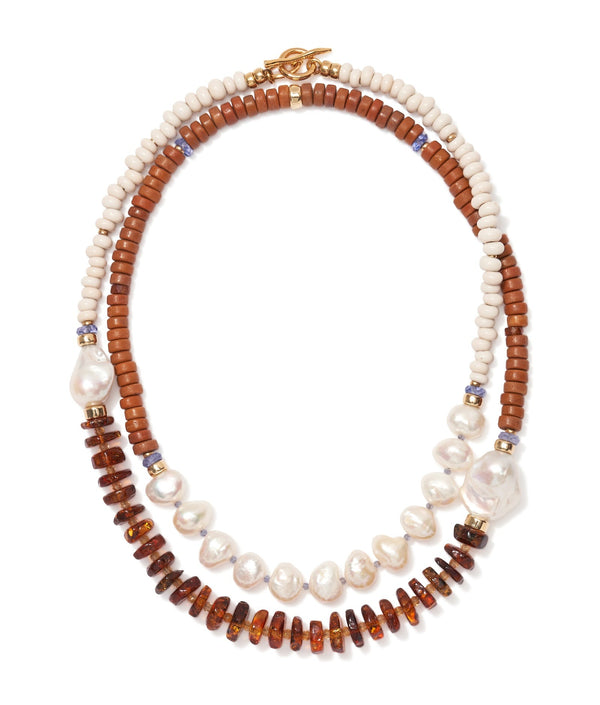 Cabana Necklace in Blood Orange by Multi