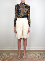 Aurelia LS Jersey Top in Twilight Paisley