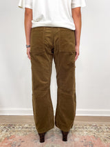 Marcelle Low Slung Cargo in Corduroy Manuka