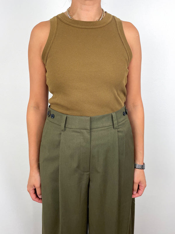 Isabel Rib Tank in Manuka