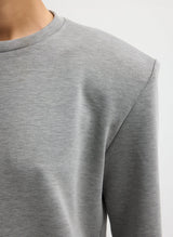 Feather Weight Viscose Removable Shoulder Pad LS in Grey