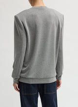 Feather Weight Viscose Removable Shoulder Pad LS in Grey