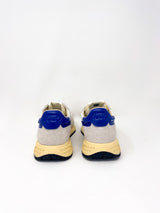 Reelwind Low Sneakers in White and Limoges Nylon and Suede