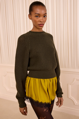 Ronan Knit Pullover in Militaire