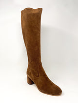 Lorette Boot in Velour Cognac