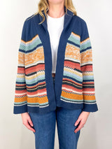 The Mountain Lodge Cardigan in Taos Stripe