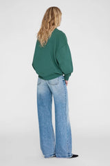 Miles Sweatshirt Leo Muse in Deep Emerald