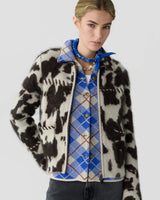 Grizzly Cowhide Jacket in Oatmeal Cocoa