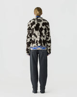 Grizzly Cowhide Jacket in Oatmeal Cocoa
