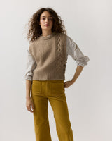 Beth Sweater in Camel Freckle Cashmere Donegal