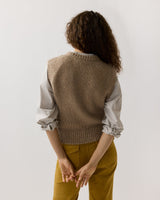 Beth Sweater in Camel Freckle Cashmere Donegal