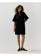 Julia Dress in Black Extra Fine Merino Wool