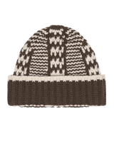 The Chalet Beanie in Walnut/Cream