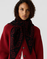 The Wild Rag in Carmine/Black