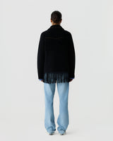 Western Fringe Jacket in Black