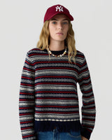 Western Stripe Crew in Midnight Combo