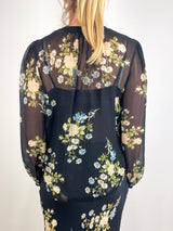 Ashlynn Blouse in Black Multi