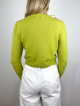 RD Cardigan 1/1 in Soft Chartreuse
