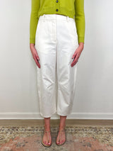 Slouchy BF Trouser in Ivory