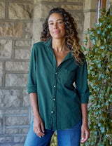 Waverly NYC Button-Up Shirt in Pine