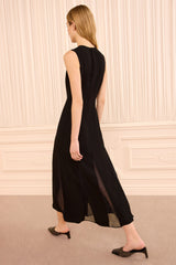 Laure SL Midi Dress in Noir
