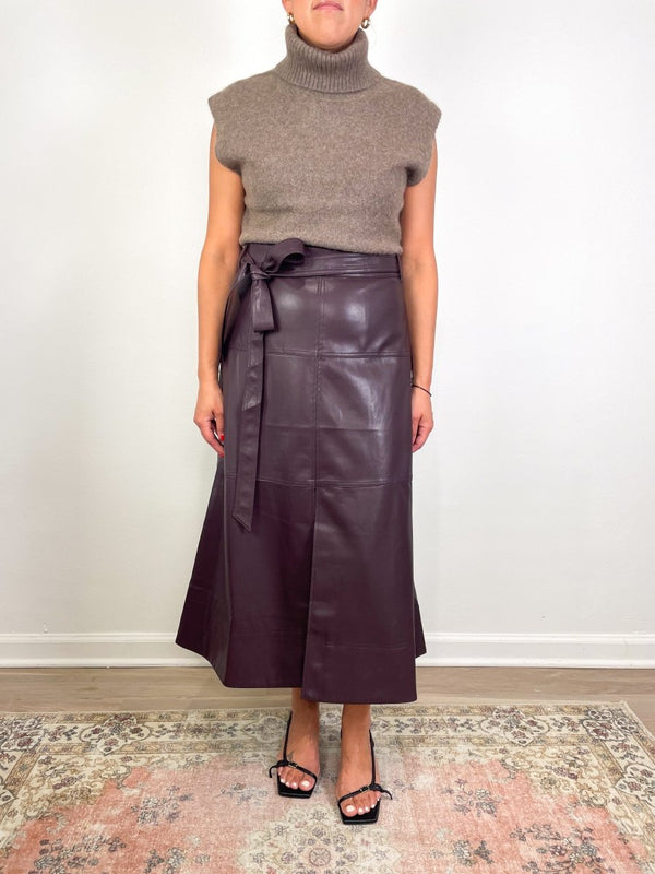 Aaron Knit Top in Walnut - The Shoe Hive