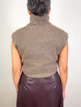 Aaron Knit Top in Walnut - The Shoe Hive