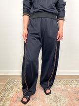 Active Knit Winslow Pant in Black w/Stripe(Petite) - The Shoe Hive