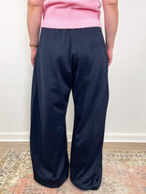 Active Knit Winslow Pant in Navy w/Stripe PETITE - The Shoe Hive