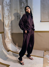 Active Knit Zipper Detailed Track Jacket in Brown - The Shoe Hive