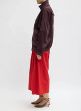 Active Knit Zipper Detailed Track Jacket in Brown - The Shoe Hive