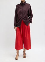 Active Knit Zipper Detailed Track Jacket in Brown - The Shoe Hive