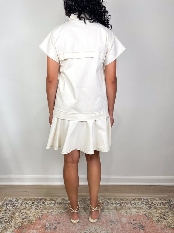 Addison Dress in Pristine - The Shoe Hive