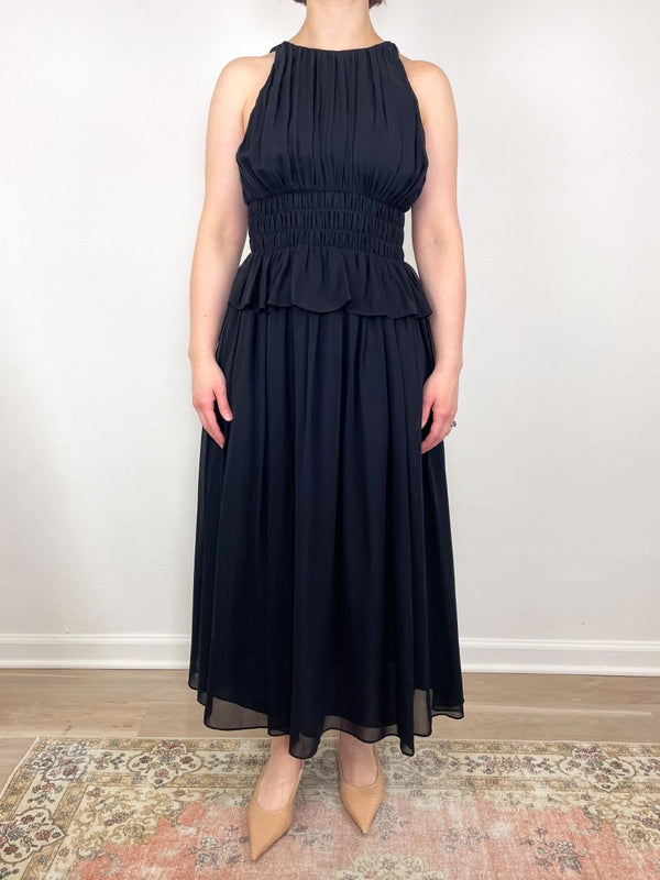 Adeline Dress in Noir - The Shoe Hive