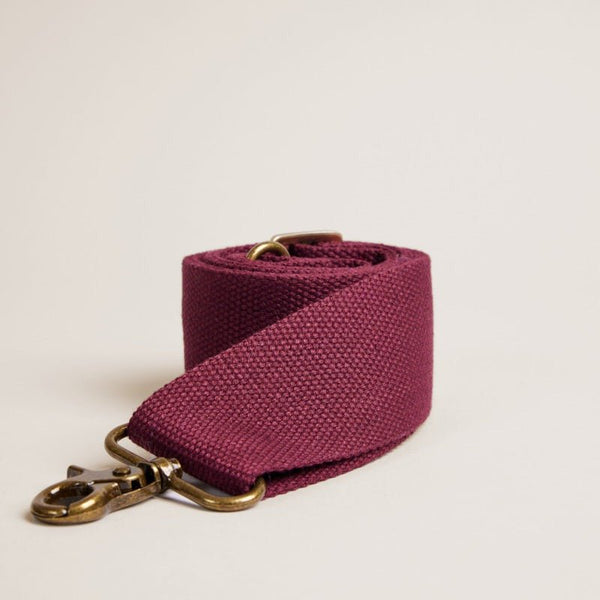 Adjustable Crossbody Strap in Wine - The Shoe Hive