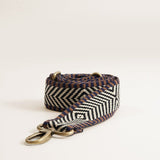 Adjustable Hand Woven Crossbody Strap in Neutral Pattern - The Shoe Hive