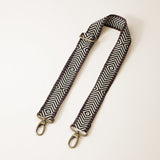 Adjustable Hand Woven Crossbody Strap in Neutral Pattern - The Shoe Hive