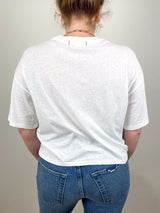 Adore Tee in White - The Shoe Hive