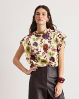 Adrien Top in Cream Multi - The Shoe Hive