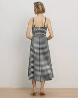 Aila Dress in Navy/Dove - The Shoe Hive