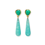 Alaria Drop Earrings in Blue - The Shoe Hive