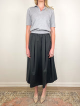 Alison Sweater in Grey Cotton/Silk - The Shoe Hive
