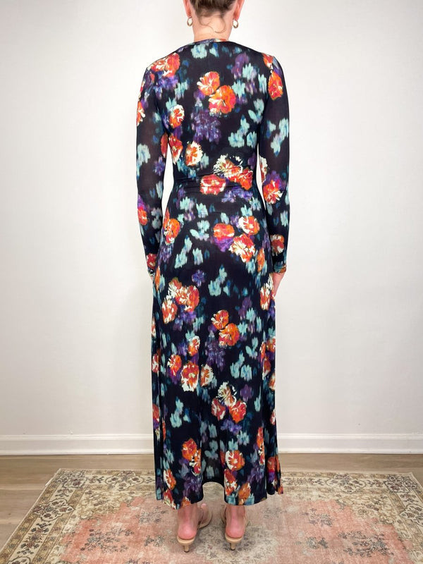 amari jersey long sleeve dress Ulla Johnson Nocturne Amari Long Sleeve Jersey Dress Nocturne / S