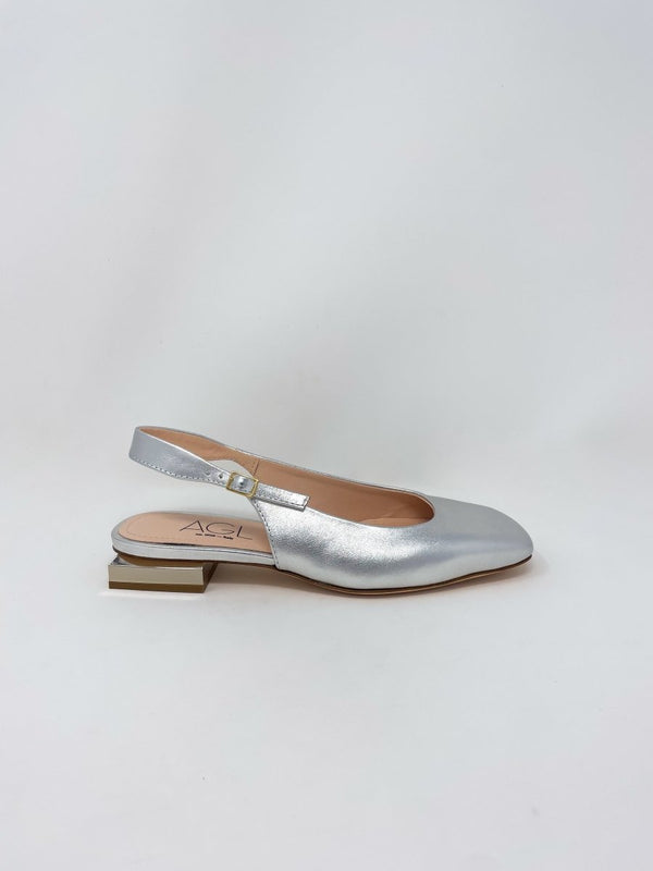 Angie Sling B in Silver Golden - The Shoe Hive