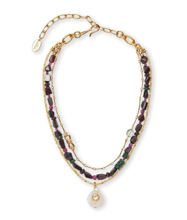 Athena Necklace in Midnight - The Shoe Hive