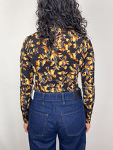 Aurelia Jersey Long Sleeve Turtleneck Top in Solaris - The Shoe Hive