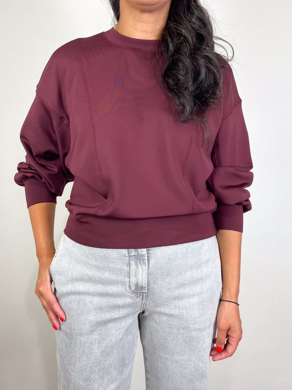Axel Long Sleeve Top in Mahogany - The Shoe Hive