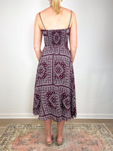 Kitt Dress in Raisin/Dove