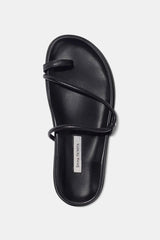 Bari Sandal Black w/ Black Sole - The Shoe Hive